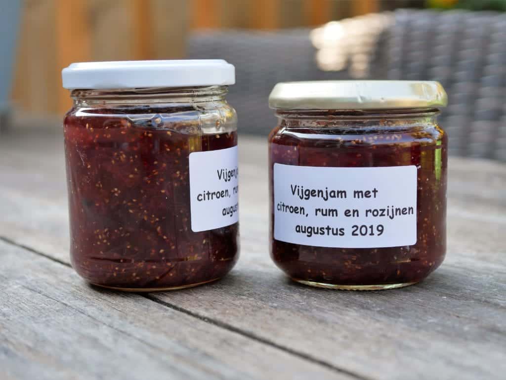 Jam van vijgen met rum en rozijnen Diana's mooie moestuin