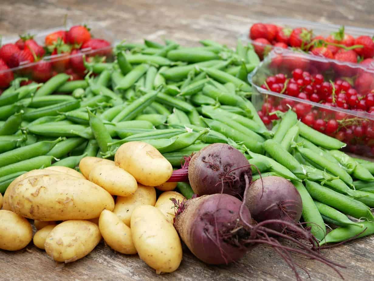 oogst aardappel bieten erwten