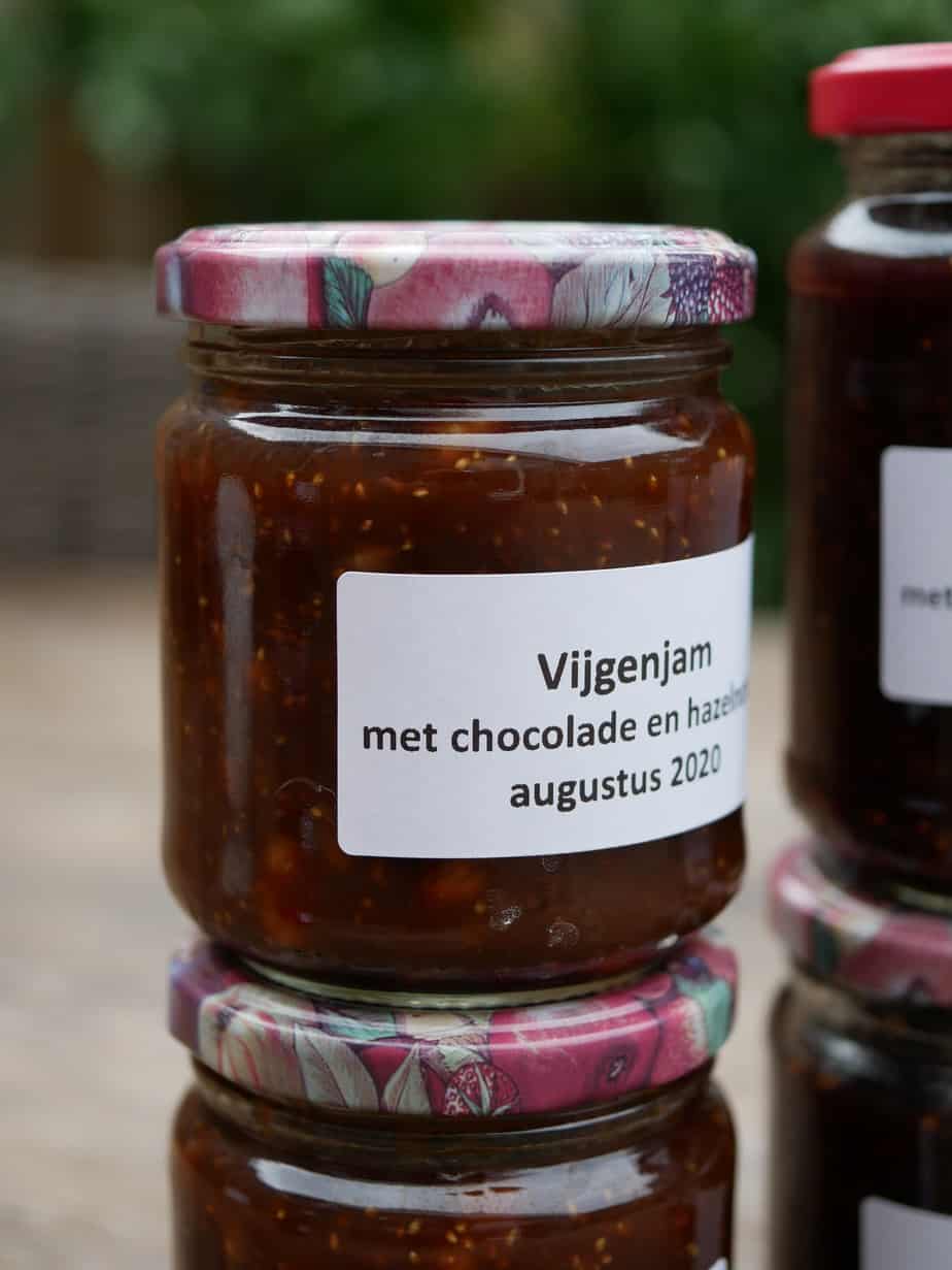 Jam van vijgen met chocolade en hazelnoten Diana's mooie moestuin
