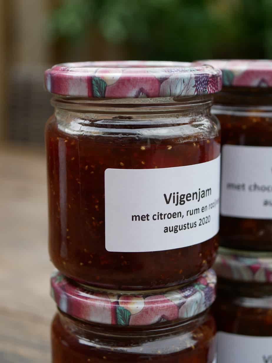 Jam van vijgen met rum en rozijnen Diana's mooie moestuin